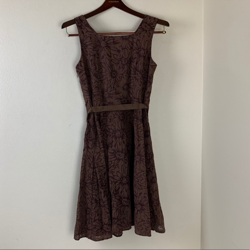 Casual Chic Summer Essential: Rabbit Rabbit Rabbit Designs Brown Dress - Size 8 - Picture 6 of 7